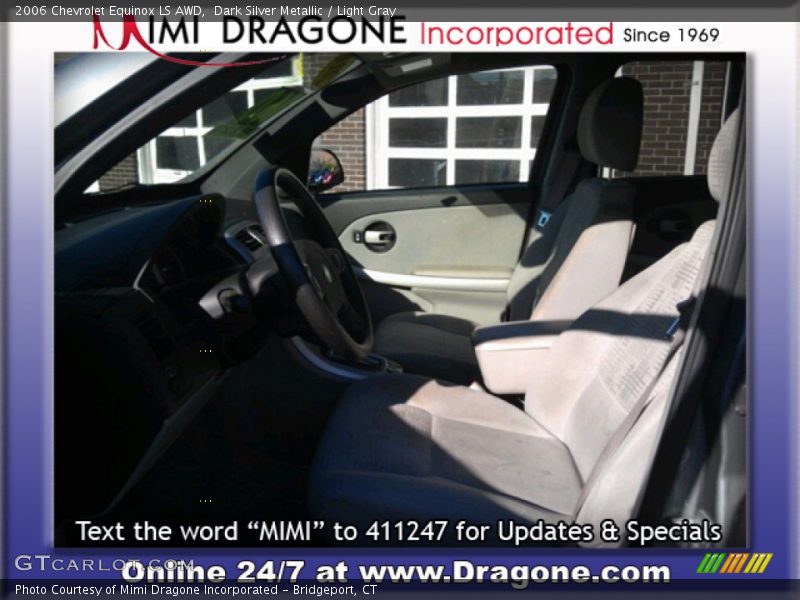 Dark Silver Metallic / Light Gray 2006 Chevrolet Equinox LS AWD