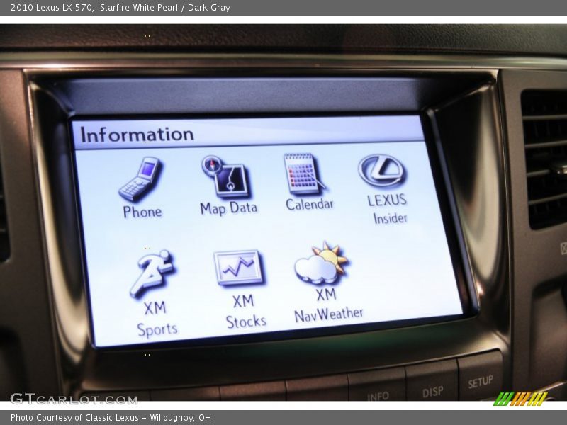 Starfire White Pearl / Dark Gray 2010 Lexus LX 570