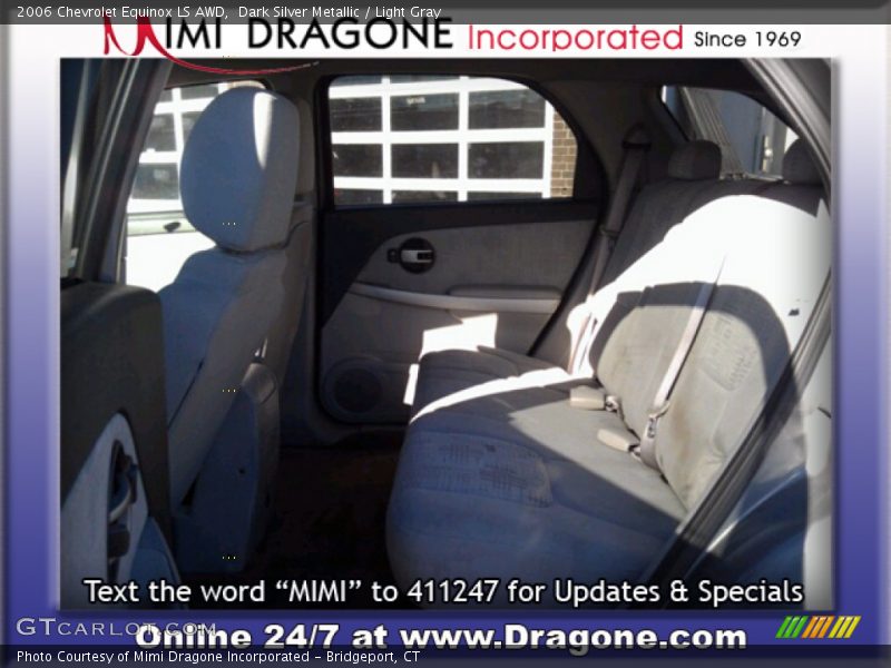 Dark Silver Metallic / Light Gray 2006 Chevrolet Equinox LS AWD
