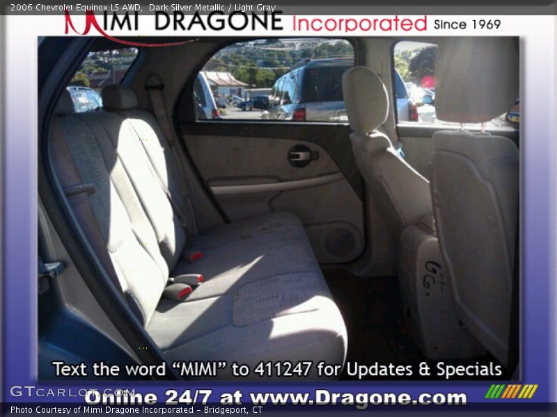 Dark Silver Metallic / Light Gray 2006 Chevrolet Equinox LS AWD
