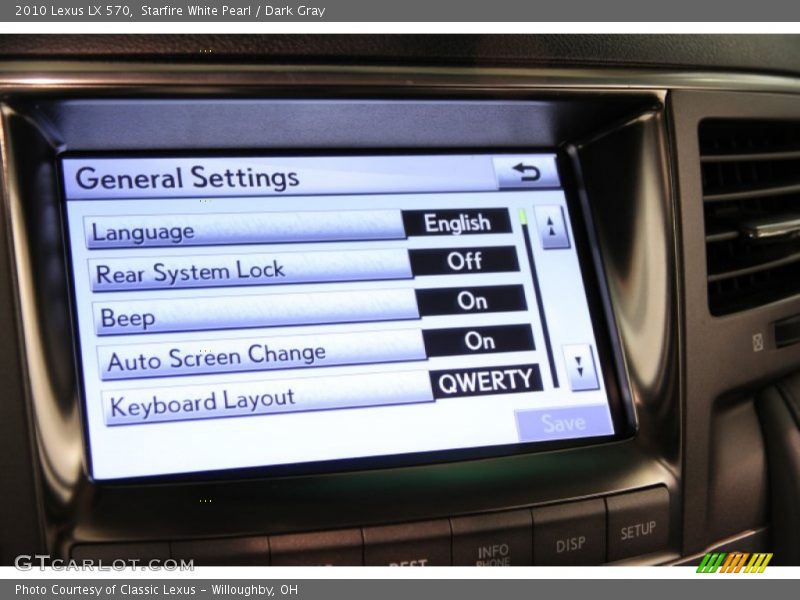 Starfire White Pearl / Dark Gray 2010 Lexus LX 570
