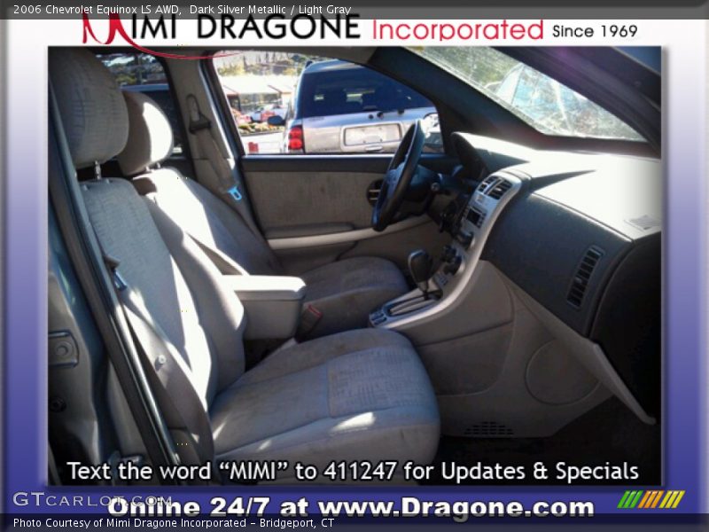 Dark Silver Metallic / Light Gray 2006 Chevrolet Equinox LS AWD