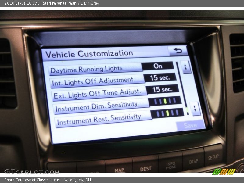 Starfire White Pearl / Dark Gray 2010 Lexus LX 570