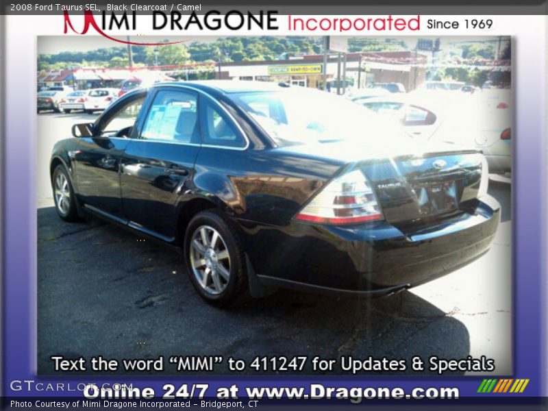 Black Clearcoat / Camel 2008 Ford Taurus SEL