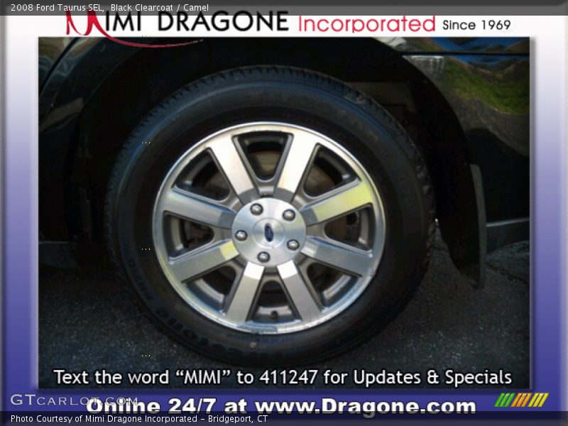 Black Clearcoat / Camel 2008 Ford Taurus SEL