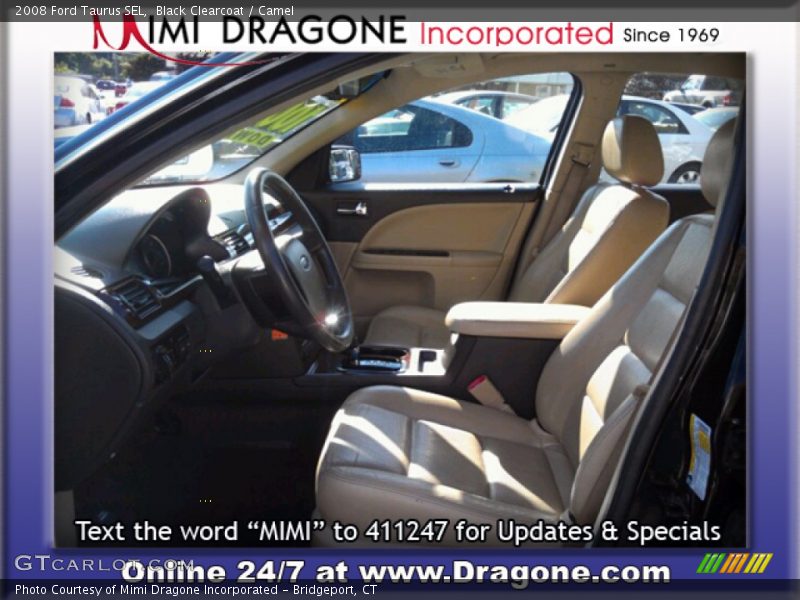 Black Clearcoat / Camel 2008 Ford Taurus SEL
