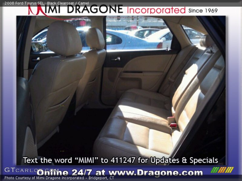 Black Clearcoat / Camel 2008 Ford Taurus SEL