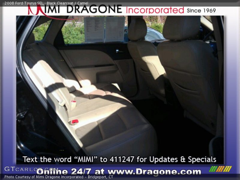 Black Clearcoat / Camel 2008 Ford Taurus SEL