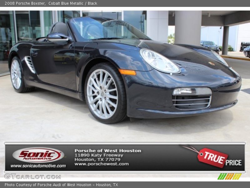 Cobalt Blue Metallic / Black 2008 Porsche Boxster