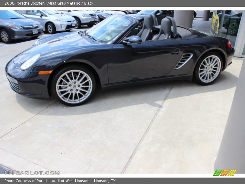 Atlas Grey Metallic / Black 2008 Porsche Boxster