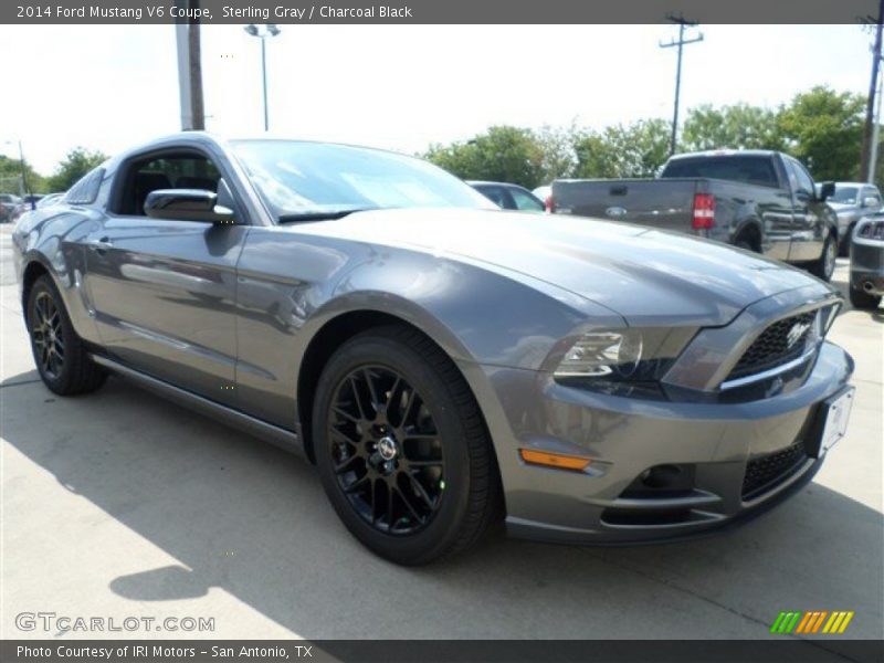 Sterling Gray / Charcoal Black 2014 Ford Mustang V6 Coupe
