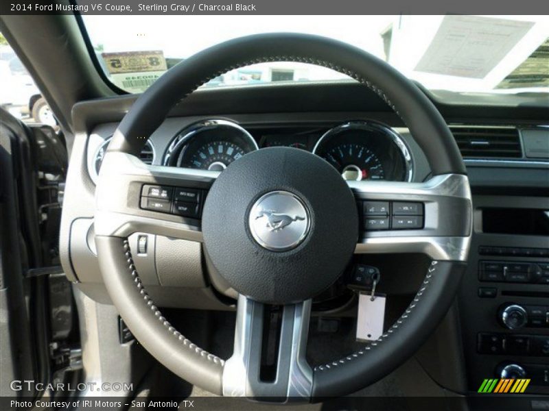 Sterling Gray / Charcoal Black 2014 Ford Mustang V6 Coupe
