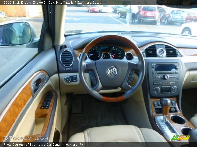 Gold Mist Metallic / Cashmere/Cocoa 2010 Buick Enclave CXL AWD