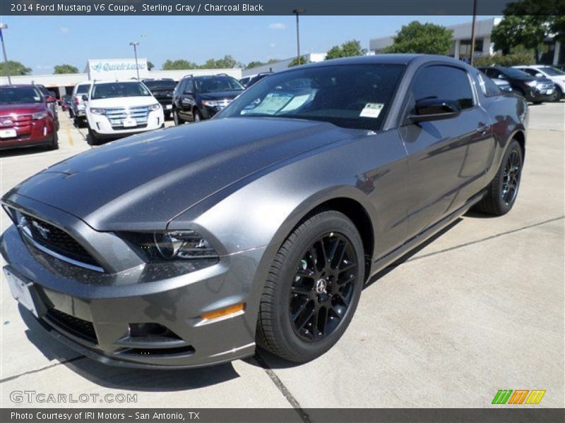 Sterling Gray / Charcoal Black 2014 Ford Mustang V6 Coupe