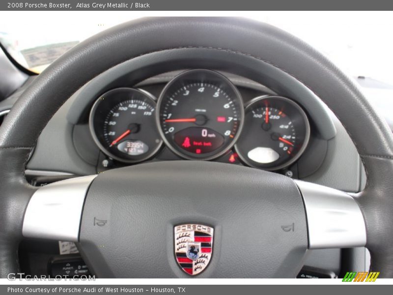 Atlas Grey Metallic / Black 2008 Porsche Boxster