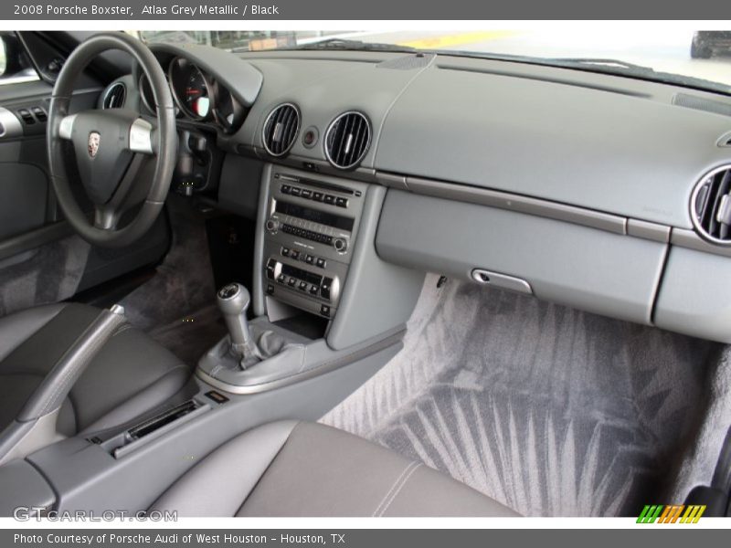 Atlas Grey Metallic / Black 2008 Porsche Boxster