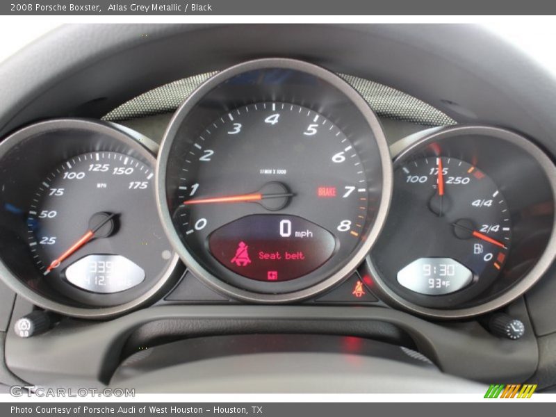 Atlas Grey Metallic / Black 2008 Porsche Boxster