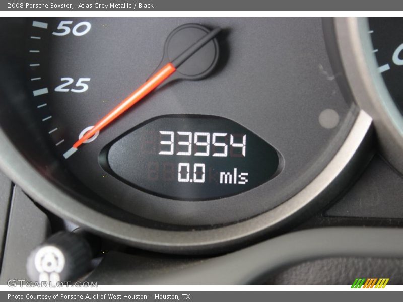 Atlas Grey Metallic / Black 2008 Porsche Boxster