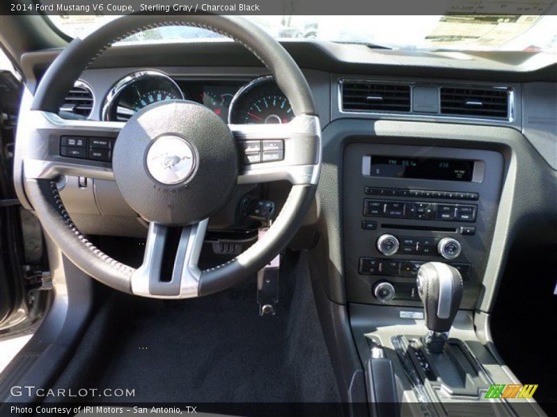 Sterling Gray / Charcoal Black 2014 Ford Mustang V6 Coupe