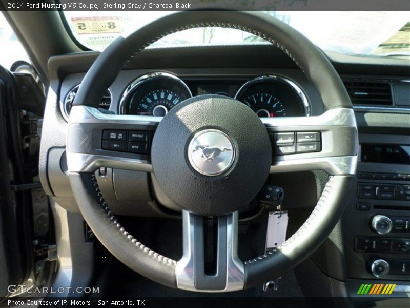 Sterling Gray / Charcoal Black 2014 Ford Mustang V6 Coupe
