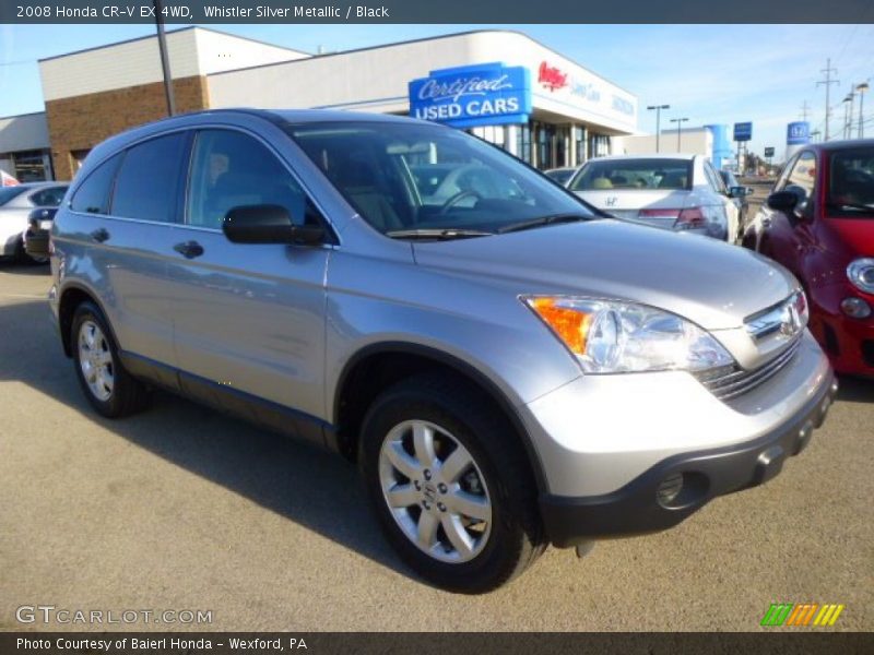 Whistler Silver Metallic / Black 2008 Honda CR-V EX 4WD