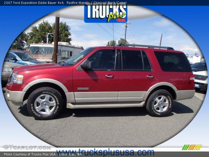 Redfire Metallic / Charcoal Black/Camel 2007 Ford Expedition Eddie Bauer 4x4