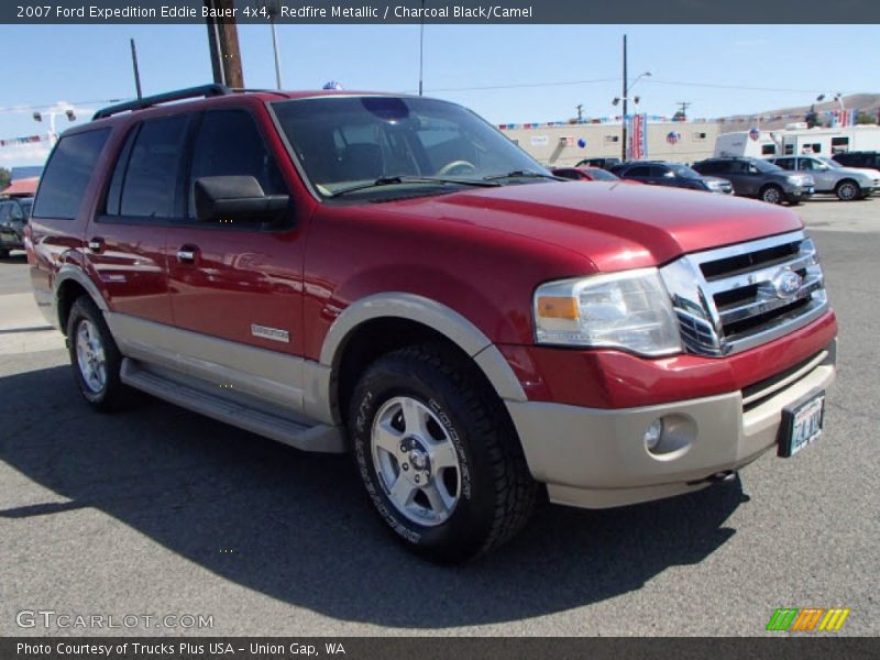 Redfire Metallic / Charcoal Black/Camel 2007 Ford Expedition Eddie Bauer 4x4