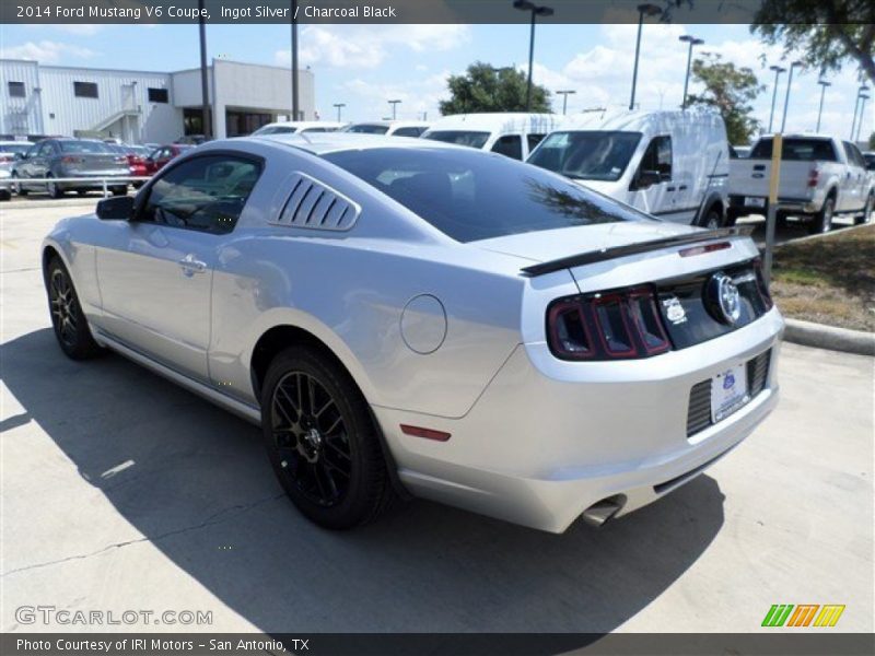 Ingot Silver / Charcoal Black 2014 Ford Mustang V6 Coupe