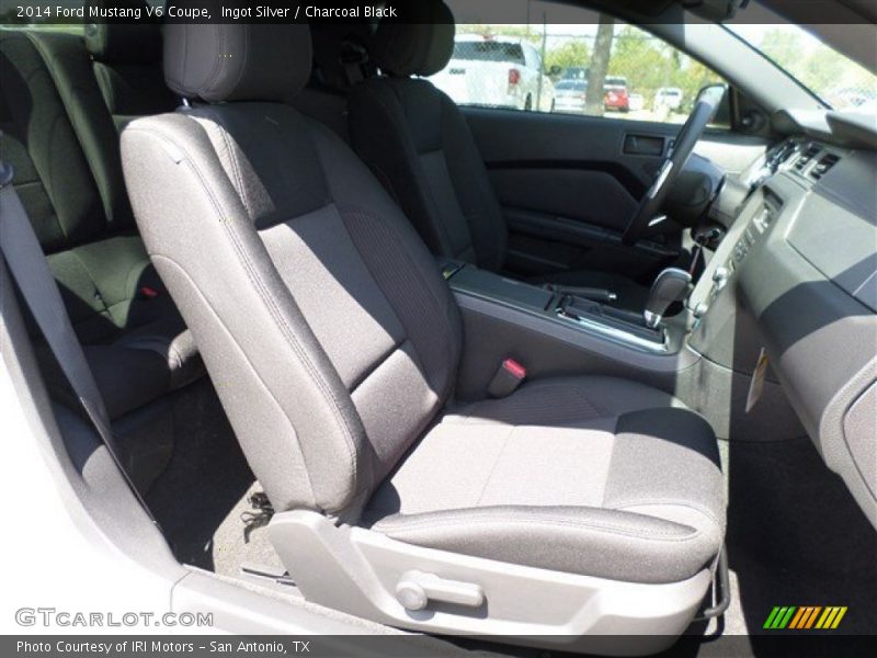Ingot Silver / Charcoal Black 2014 Ford Mustang V6 Coupe