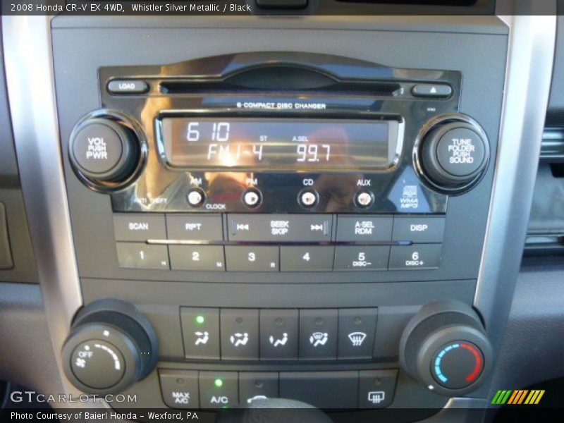 Whistler Silver Metallic / Black 2008 Honda CR-V EX 4WD
