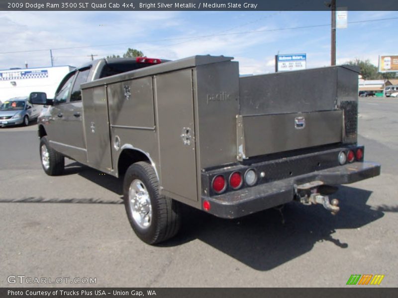 Bright Silver Metallic / Medium Slate Gray 2009 Dodge Ram 3500 SLT Quad Cab 4x4