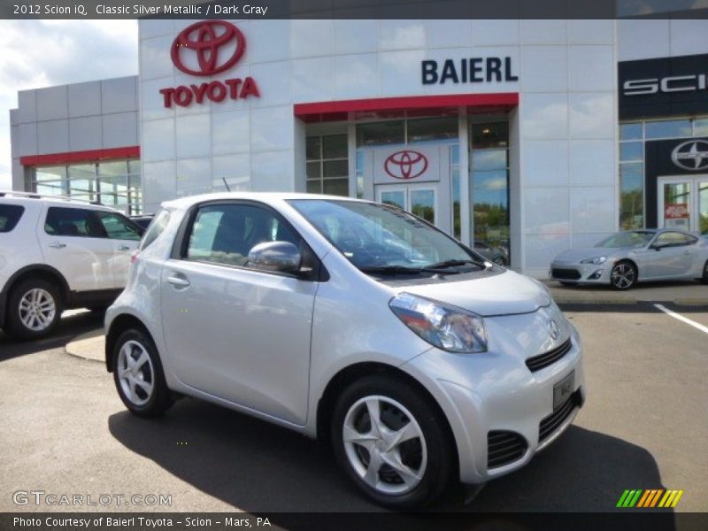 Classic Silver Metallic / Dark Gray 2012 Scion iQ
