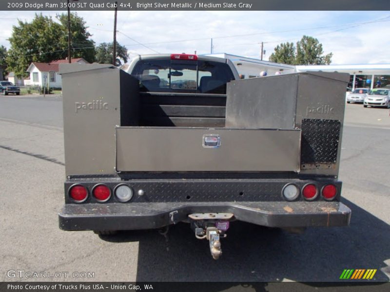 Bright Silver Metallic / Medium Slate Gray 2009 Dodge Ram 3500 SLT Quad Cab 4x4