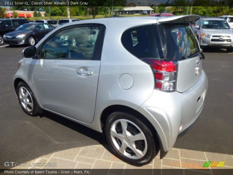 Classic Silver Metallic / Dark Gray 2012 Scion iQ