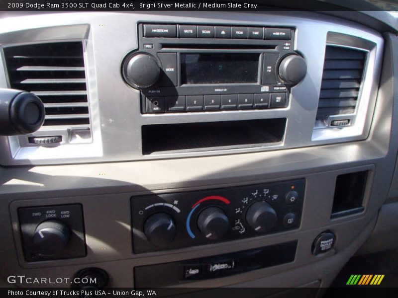Bright Silver Metallic / Medium Slate Gray 2009 Dodge Ram 3500 SLT Quad Cab 4x4