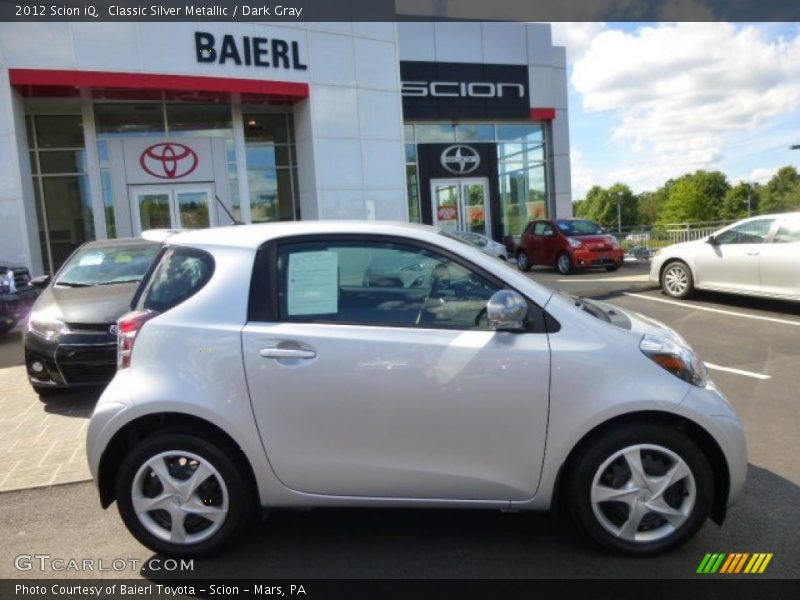 Classic Silver Metallic / Dark Gray 2012 Scion iQ