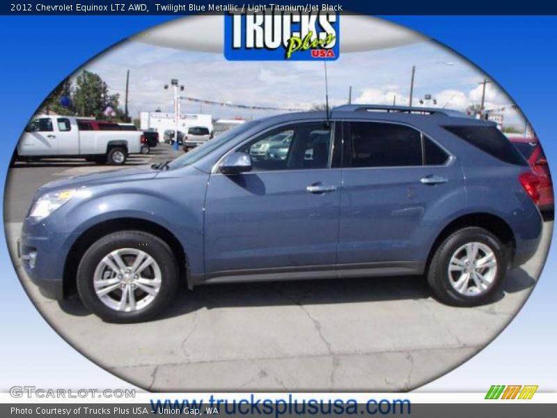 Twilight Blue Metallic / Light Titanium/Jet Black 2012 Chevrolet Equinox LTZ AWD