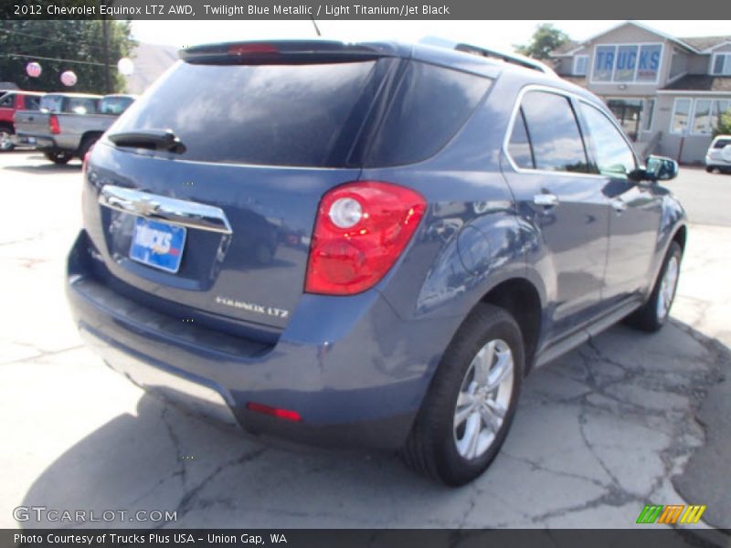 Twilight Blue Metallic / Light Titanium/Jet Black 2012 Chevrolet Equinox LTZ AWD