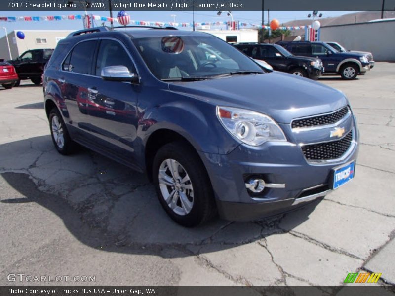 Twilight Blue Metallic / Light Titanium/Jet Black 2012 Chevrolet Equinox LTZ AWD