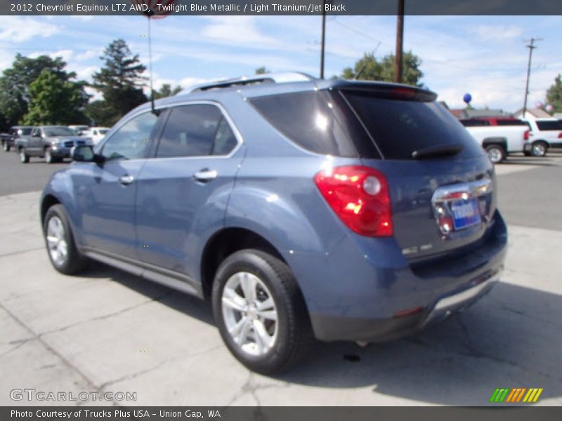 Twilight Blue Metallic / Light Titanium/Jet Black 2012 Chevrolet Equinox LTZ AWD