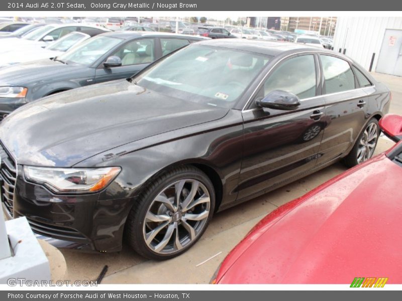 Oolong Gray Metallic / Nougat Brown 2014 Audi A6 2.0T Sedan