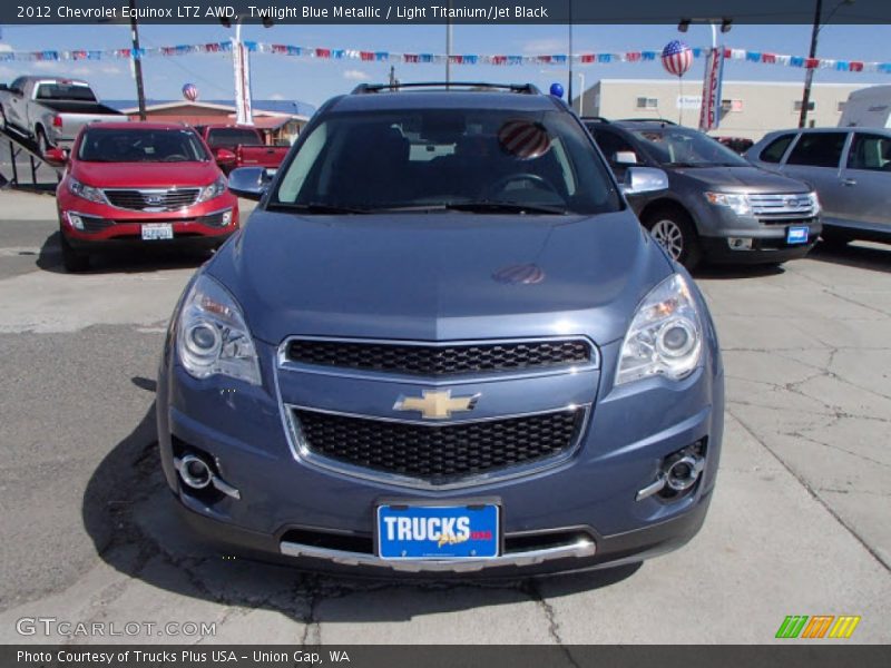 Twilight Blue Metallic / Light Titanium/Jet Black 2012 Chevrolet Equinox LTZ AWD