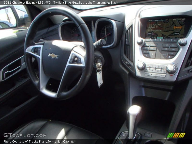 Twilight Blue Metallic / Light Titanium/Jet Black 2012 Chevrolet Equinox LTZ AWD