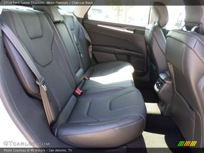 White Platinum / Charcoal Black 2014 Ford Fusion Titanium
