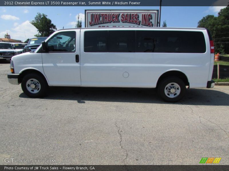 Summit White / Medium Pewter 2012 Chevrolet Express LT 3500 Passenger Van