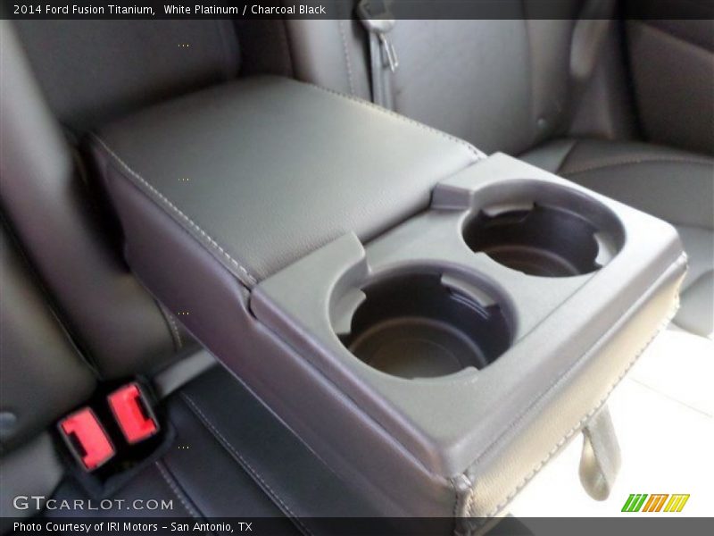 White Platinum / Charcoal Black 2014 Ford Fusion Titanium