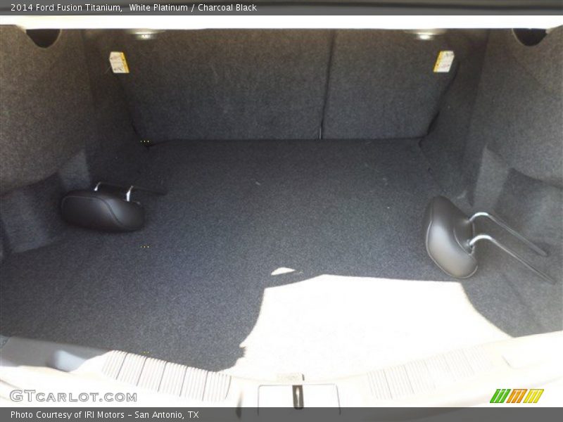 White Platinum / Charcoal Black 2014 Ford Fusion Titanium
