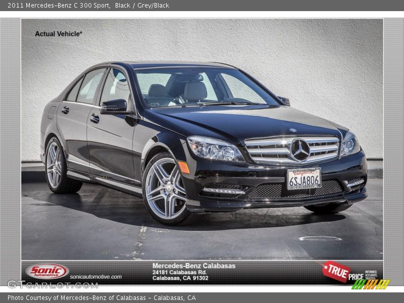 Black / Grey/Black 2011 Mercedes-Benz C 300 Sport