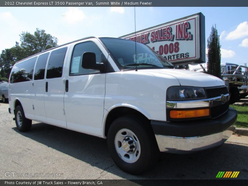 Summit White / Medium Pewter 2012 Chevrolet Express LT 3500 Passenger Van