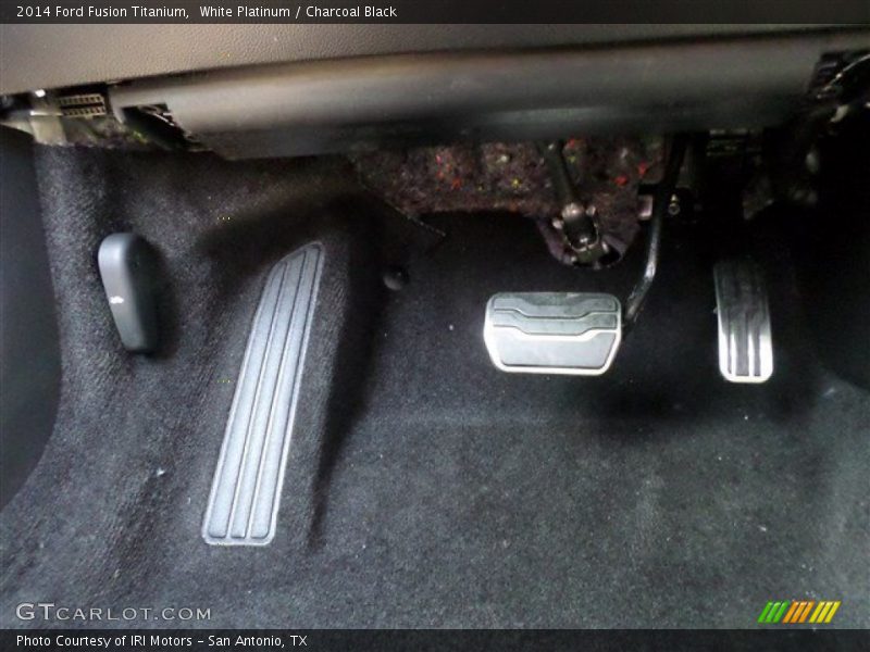 White Platinum / Charcoal Black 2014 Ford Fusion Titanium